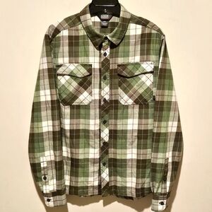Outdoor Research Tangent II Long-Sleeve Plaid Flannel Shirt - Green - Medium
